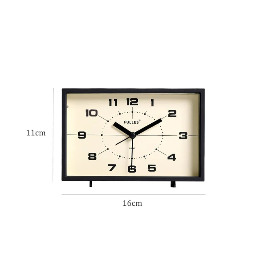 Matte Retro Analog ABS Table Clock