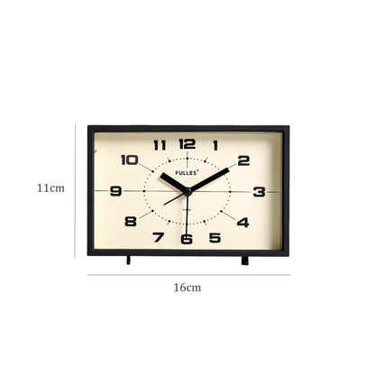 Matte Retro Analog ABS Table Clock