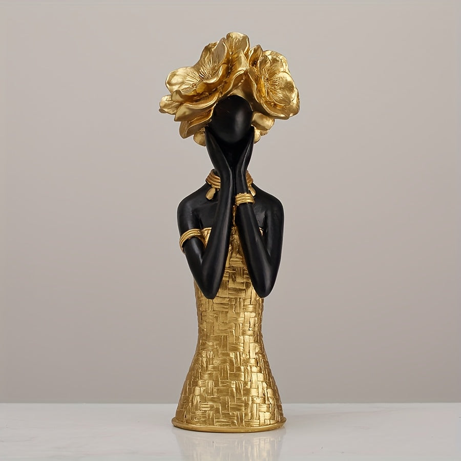 Golden Muse Expression Sculpture