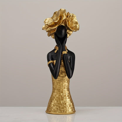 Golden Muse Expression Sculpture