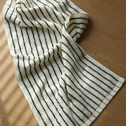 Plush Striped Cotton Towel Set