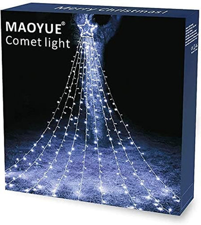 MAOYUE Outdoor Christmas Decorations Waterproof 335 LED Star Lights 8 Lighting Modes Christmas Lights Outdoor for Yard, Christmas, New Year, Wedding, Party (White) Lighting & Ceiling Fans Outdoor Lighting String Lights Tools & Home Improvement