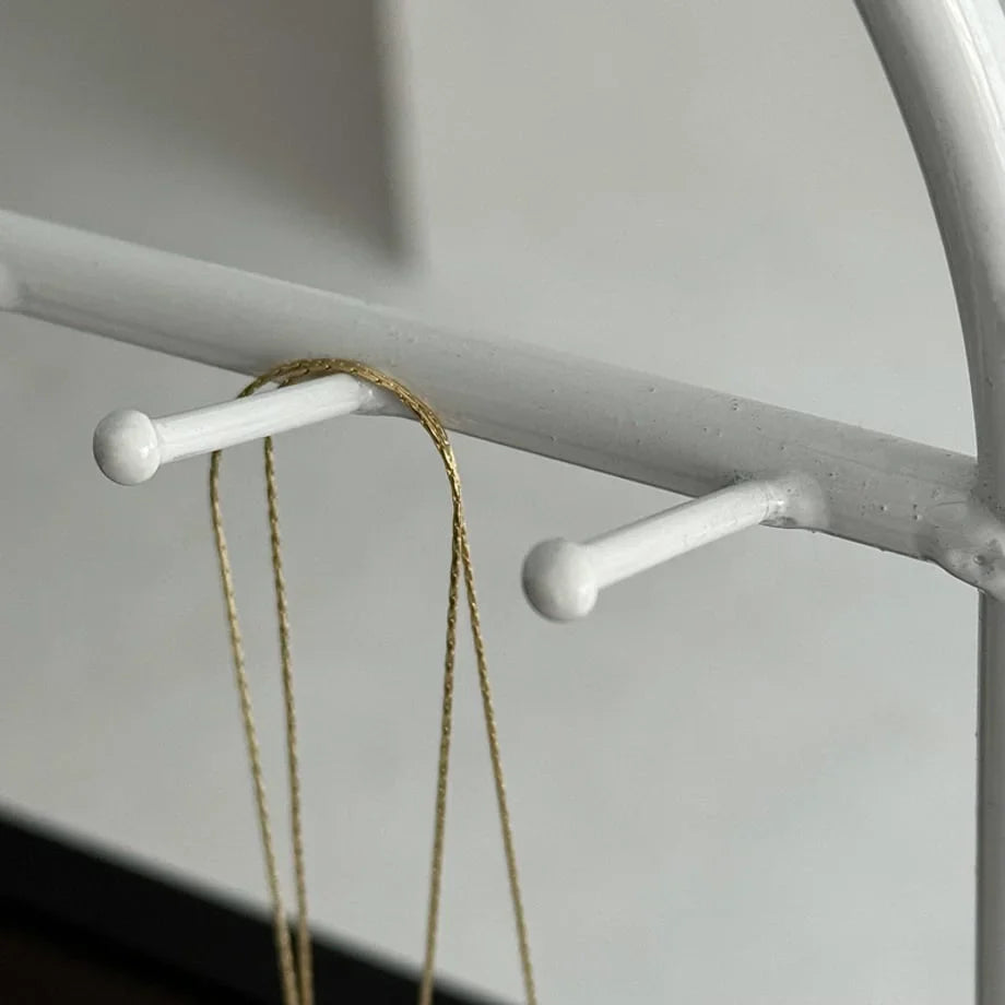 Sleek Arched Metal Jewelry Organizer