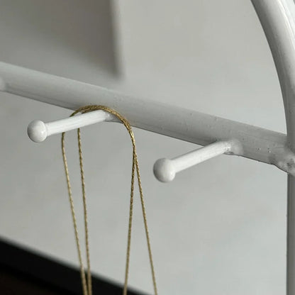 Sleek Arched Metal Jewelry Organizer