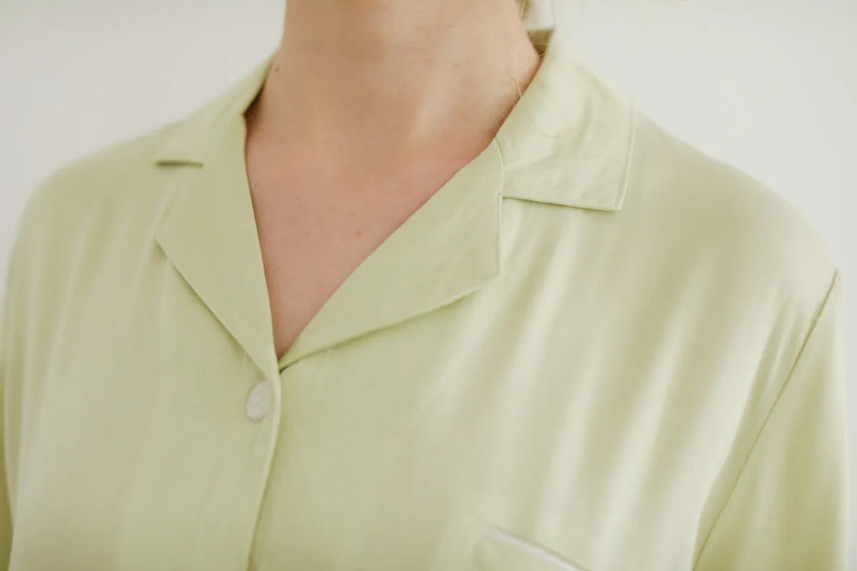 Silky Smooth Solid Cotton Sateen Pajama Set