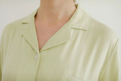 Silky Smooth Solid Cotton Sateen Pajama Set