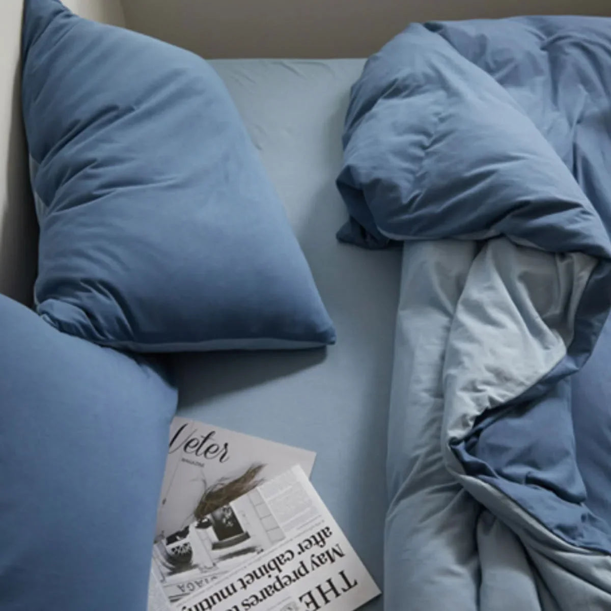 Ultra-Soft Reversible Dual-Tone Jersey Cotton Bedding Set