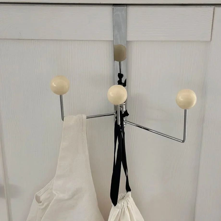 Smooth Ball Tip Metal Over-the-Door Hook