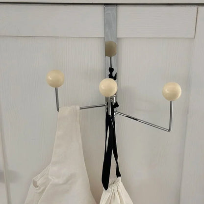 Smooth Ball Tip Metal Over-the-Door Hook