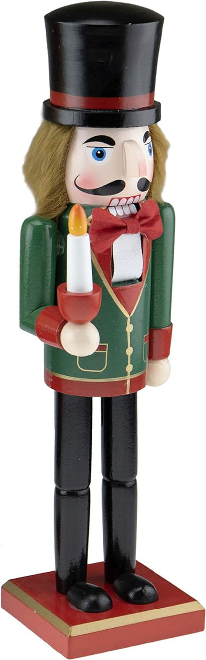 Clever Creations Bride 14 Inch Traditional Wooden Nutcracker, Festive Christmas Décor for Shelves and Tables Home & Kitchen Nutcrackers Seasonal Décor