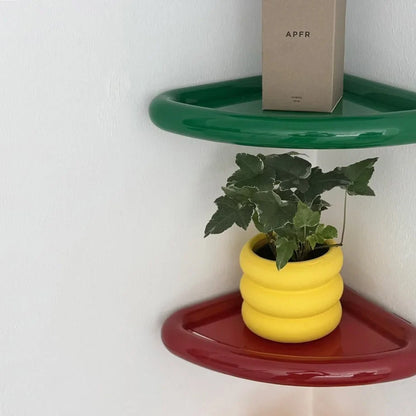 Chunky Curved ABS Floating Corner Shelf