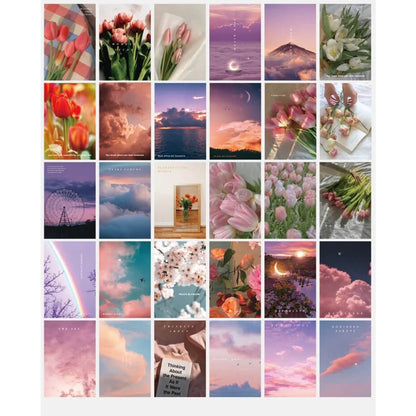 Early Morning Tulips Wall Collage Cards SUB CATEGORY_Poster Cards