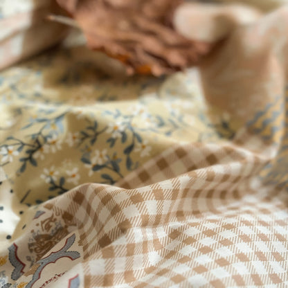 Earthy Aesthetic Vintage Patchwork Bedding Set