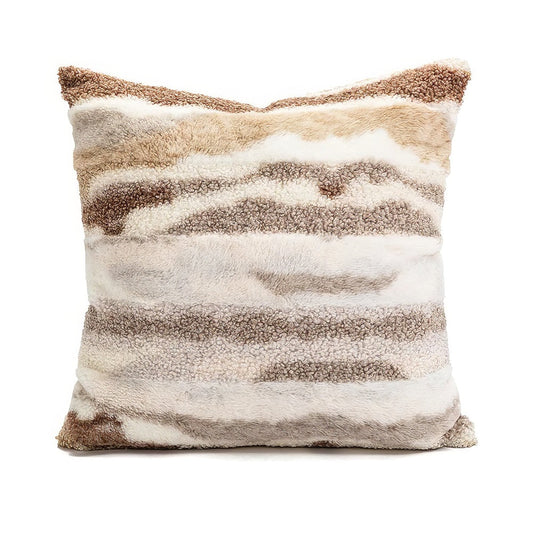 Earthy Tones Plush Cushion Cover