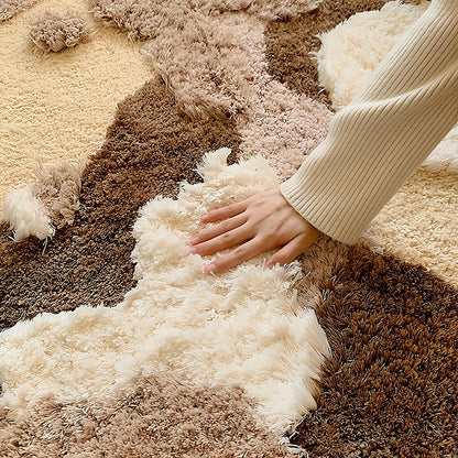 Earthy Tones Tufted Accent Rug