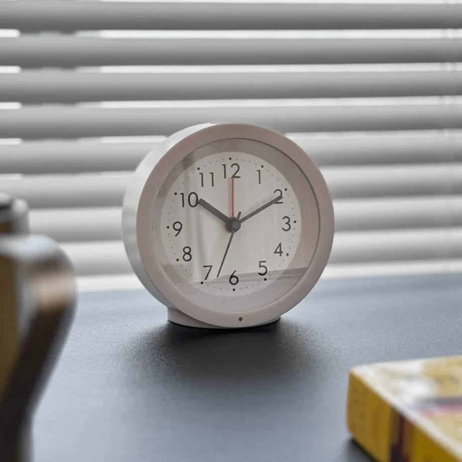 Classic Minimalist Matte ABS Analog Alarm Clock