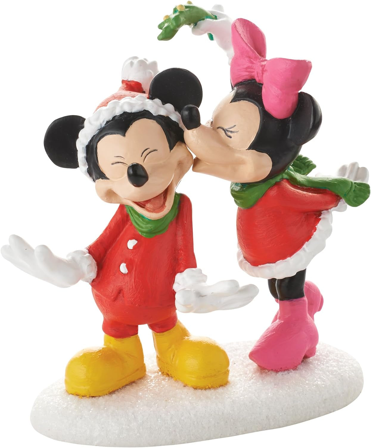 Department 56 Disney Village Mickey'S Christmas Kiss Accessory Figurine, 2.5 Inch Collectible Figurines Home & Kitchen Home Décor Accents Home Décor Products