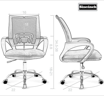 Office Chair Ergonomic Cheap Desk Chair Mesh Executive Computer Chair with Arms for Back Pain, Set of 2 Furniture Home & Kitchen Home Office Chairs Home Office Desk Chairs Home Office Furniture