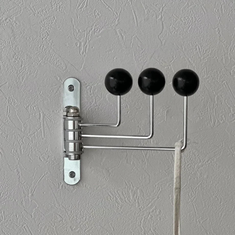 Smooth Ball-End Swivel Metal Wall Hook