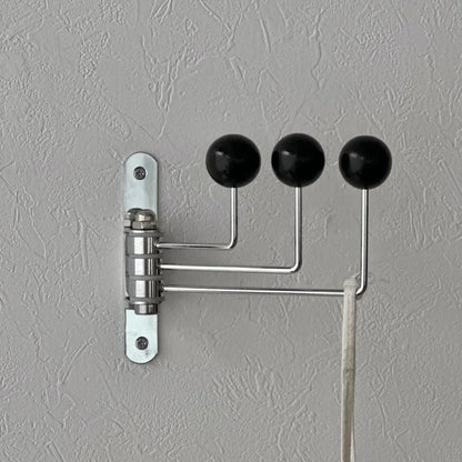 Smooth Ball-End Swivel Metal Wall Hook