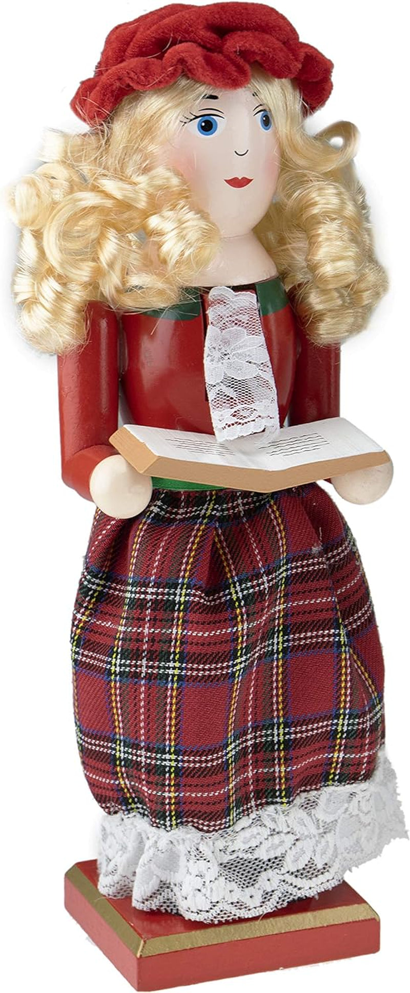 Clever Creations Bride 14 Inch Traditional Wooden Nutcracker, Festive Christmas Décor for Shelves and Tables Home & Kitchen Nutcrackers Seasonal Décor