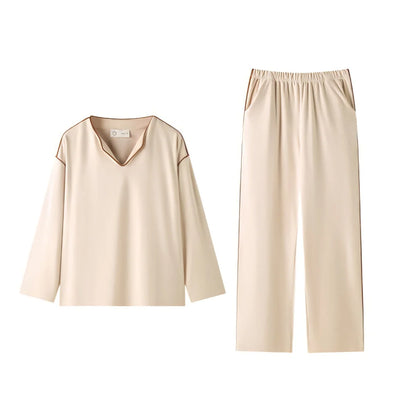 Soft Piped Plush Pajama Set