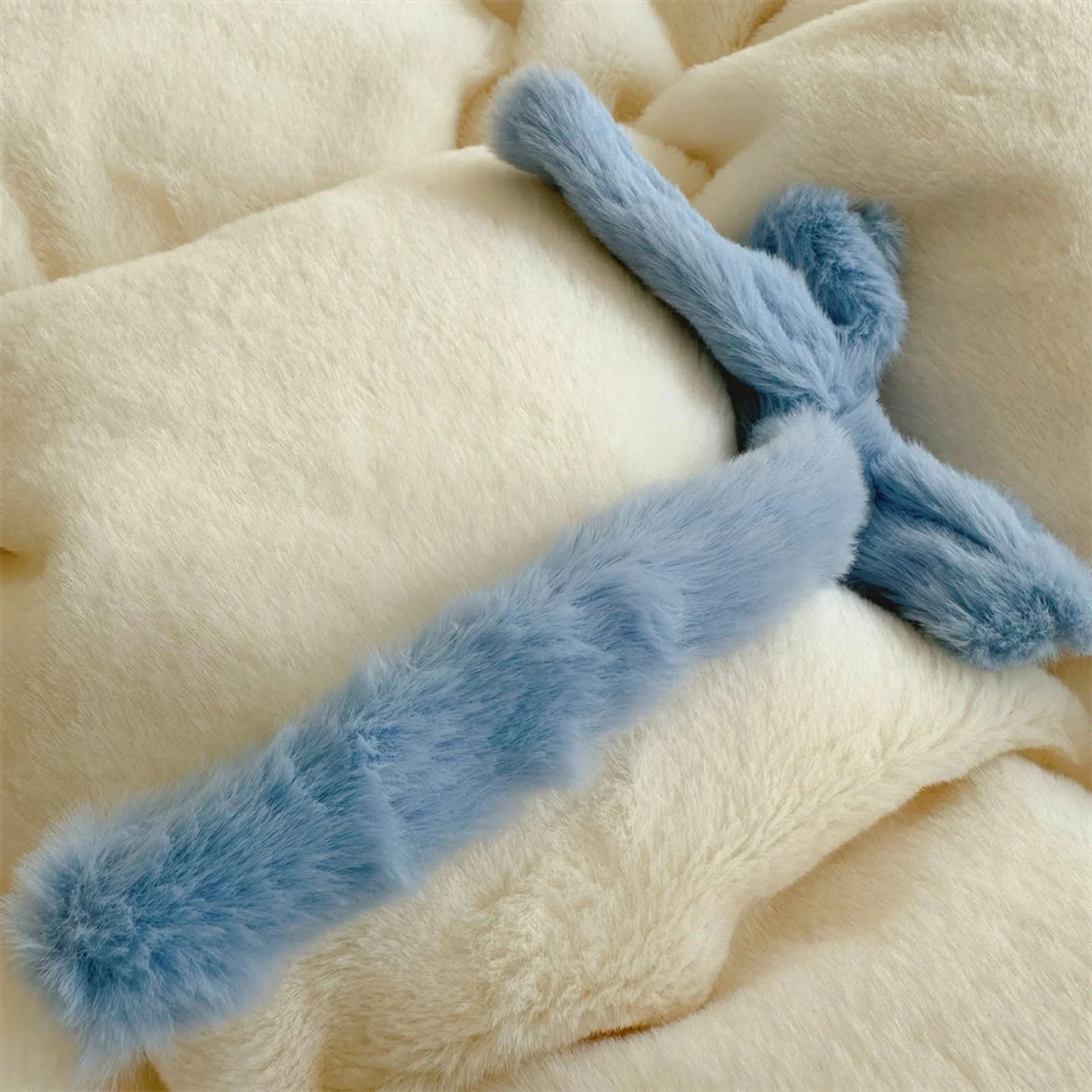Cloud-Like Plush Tufted Bowknot Fleece Bedding Set