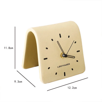 Matte Arch Ceramic Table Clock