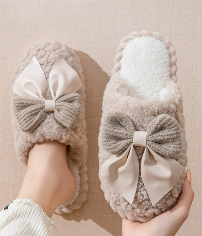 Plush Textured Fleece House Slippers