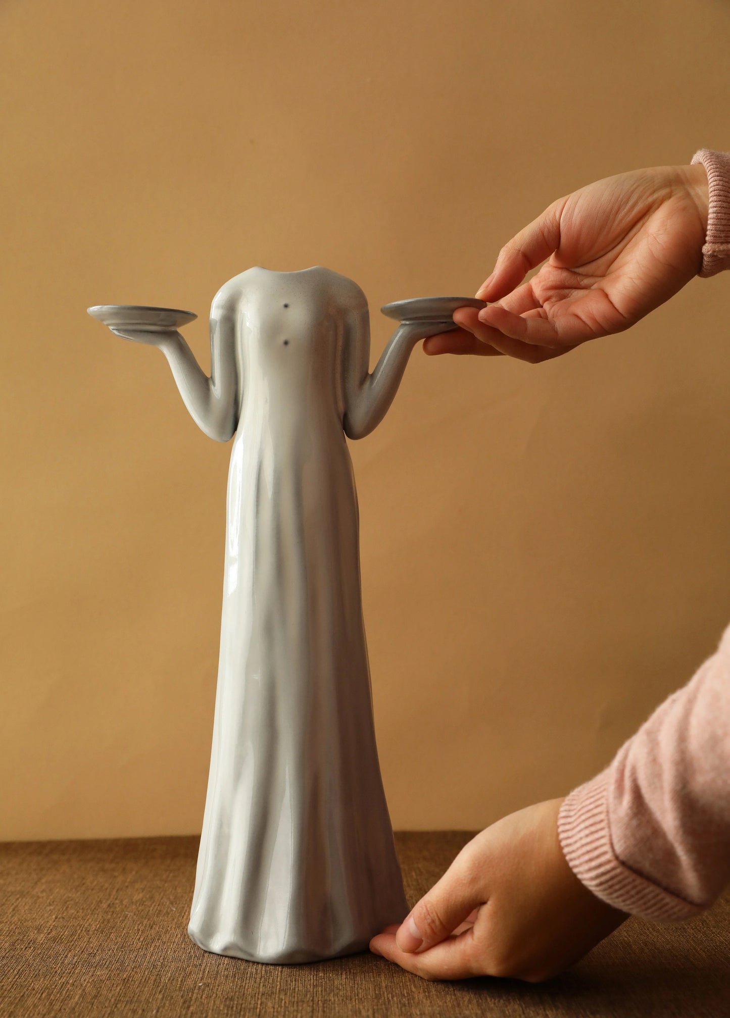 Sculptural Body Form Ceramic Vase
