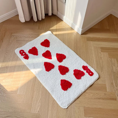 8 of Hearts Accent Rug