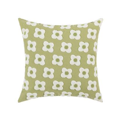 Embroidered Daisies Cushion Cover cute flower daisy flower embroidered little flower SUB CATEGORY_Cushion Covers