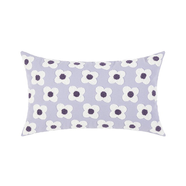 Embroidered Daisies Cushion Cover cute flower daisy flower embroidered little flower SUB CATEGORY_Cushion Covers