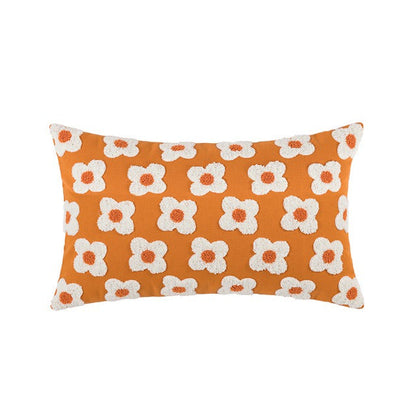 Embroidered Daisies Cushion Cover cute flower daisy flower embroidered little flower SUB CATEGORY_Cushion Covers