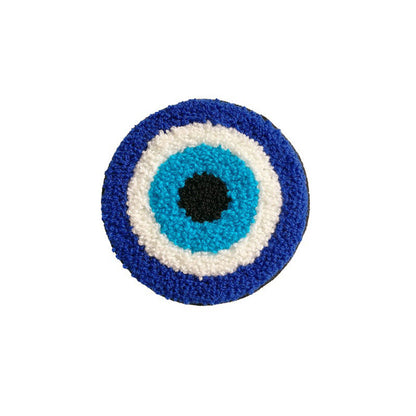 Evil Eye Embroidered Coaster embroidered