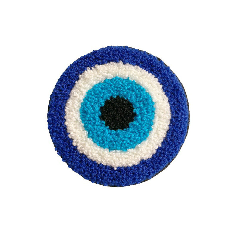 Evil Eye Embroidered Coaster embroidered