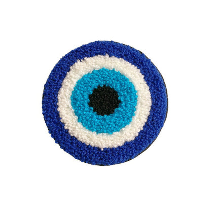 Evil Eye Embroidered Coaster embroidered