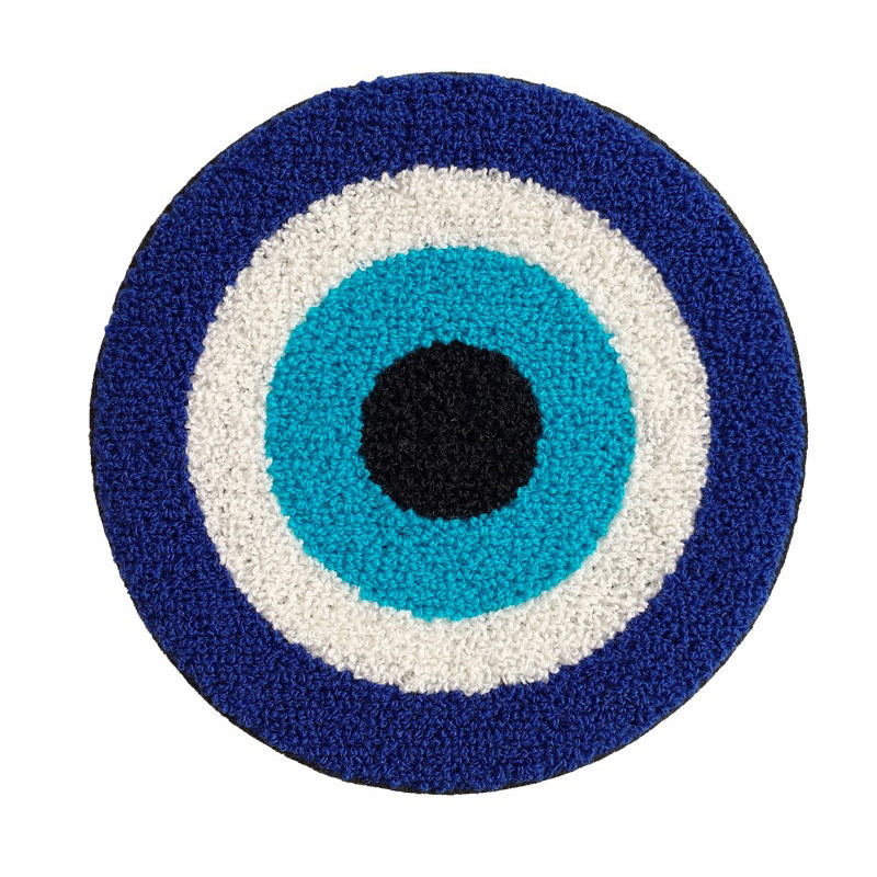 Evil Eye Embroidered Coaster embroidered