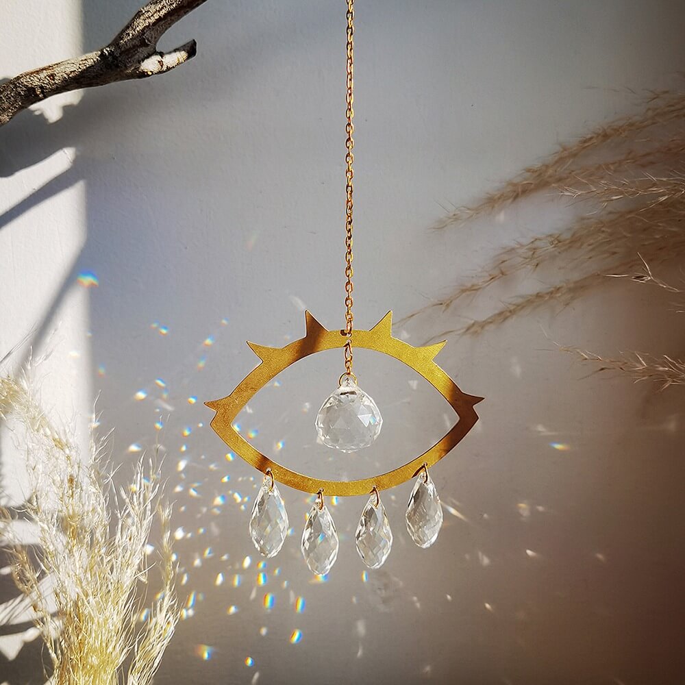 Crystal Eye Suncatcher AESTHETIC_Fairycore AESTHETIC_Witchcore light catcher lightcatcher SUB CATEGORY_Suncatchers sun catcher