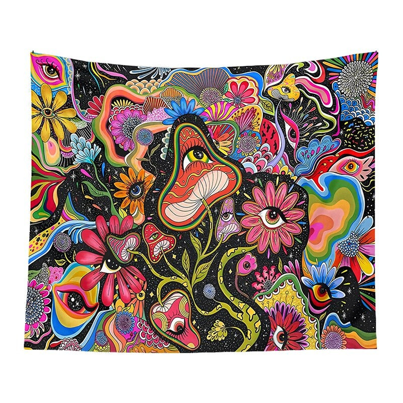 Eyed Mushrooms Tapestry AESTHETIC_Mushroom SUB CATEGORY_Tapestries