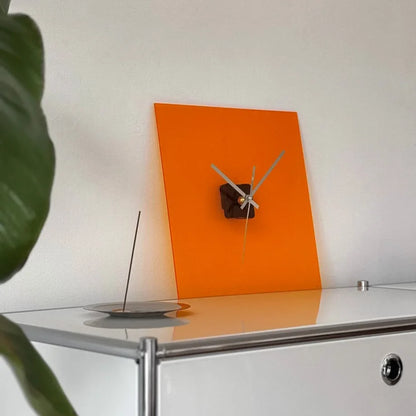 Sleek Solid Color Acrylic Table Clock