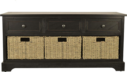 DÉCOR THERAPY Montgomery Bench, Antique Navy. Entryway Furniture Furniture Home & Kitchen Storage Benches