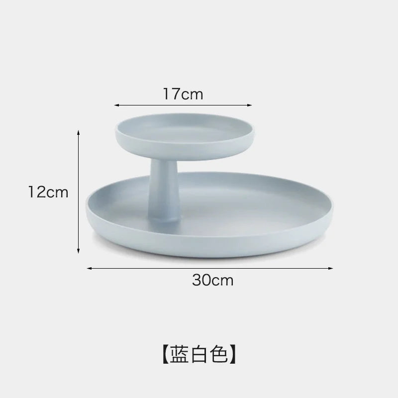 Matte Two-Tier ABS Organizer Tray