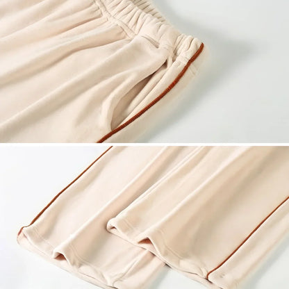 Soft Piped Plush Pajama Set