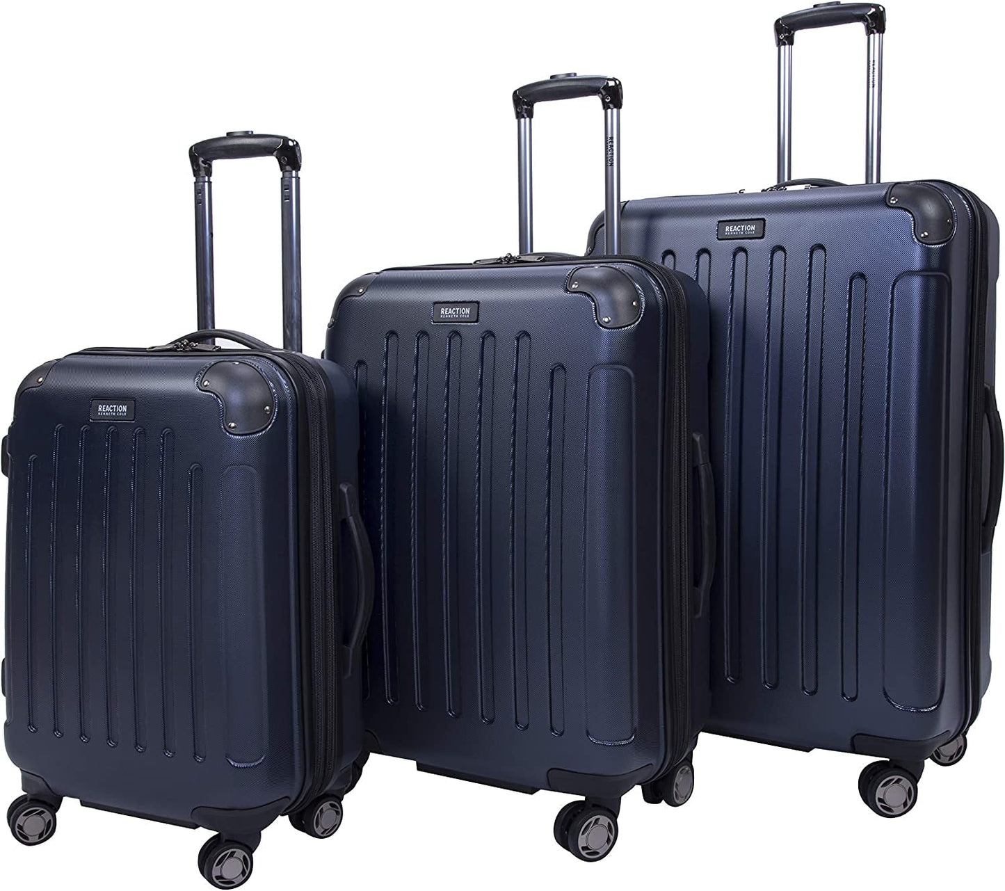 Kenneth Cole Reaction Renegade ABS Expandable 8-Wheel Upright, Navy, 3-Piece Set (20"/24"/28") Clothing Luggage Luggage & Bags Luggage & Travel Gear Luggage Sets Shoes & Jewelry Suitcases