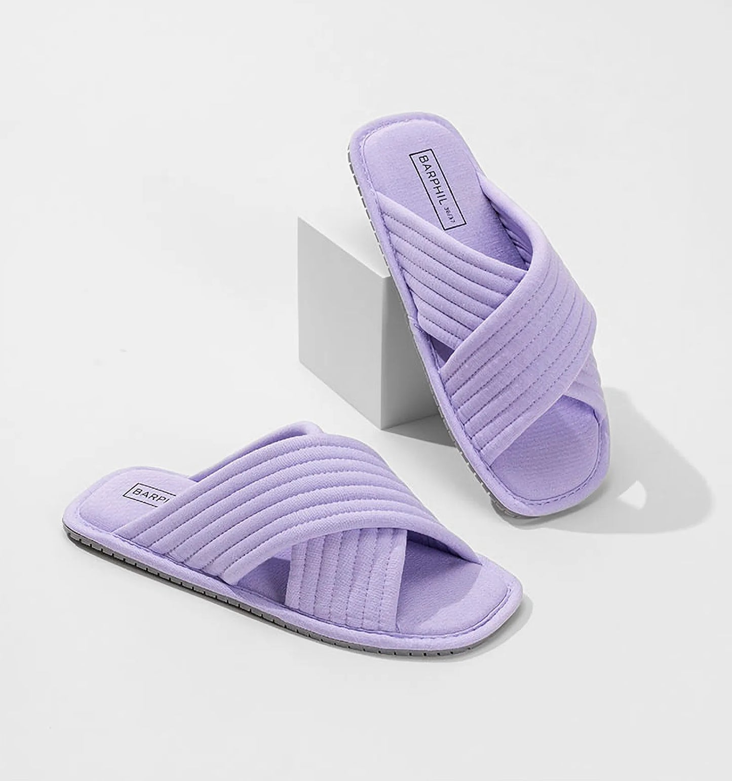 Cushioned Quilted Cotton House Slippers