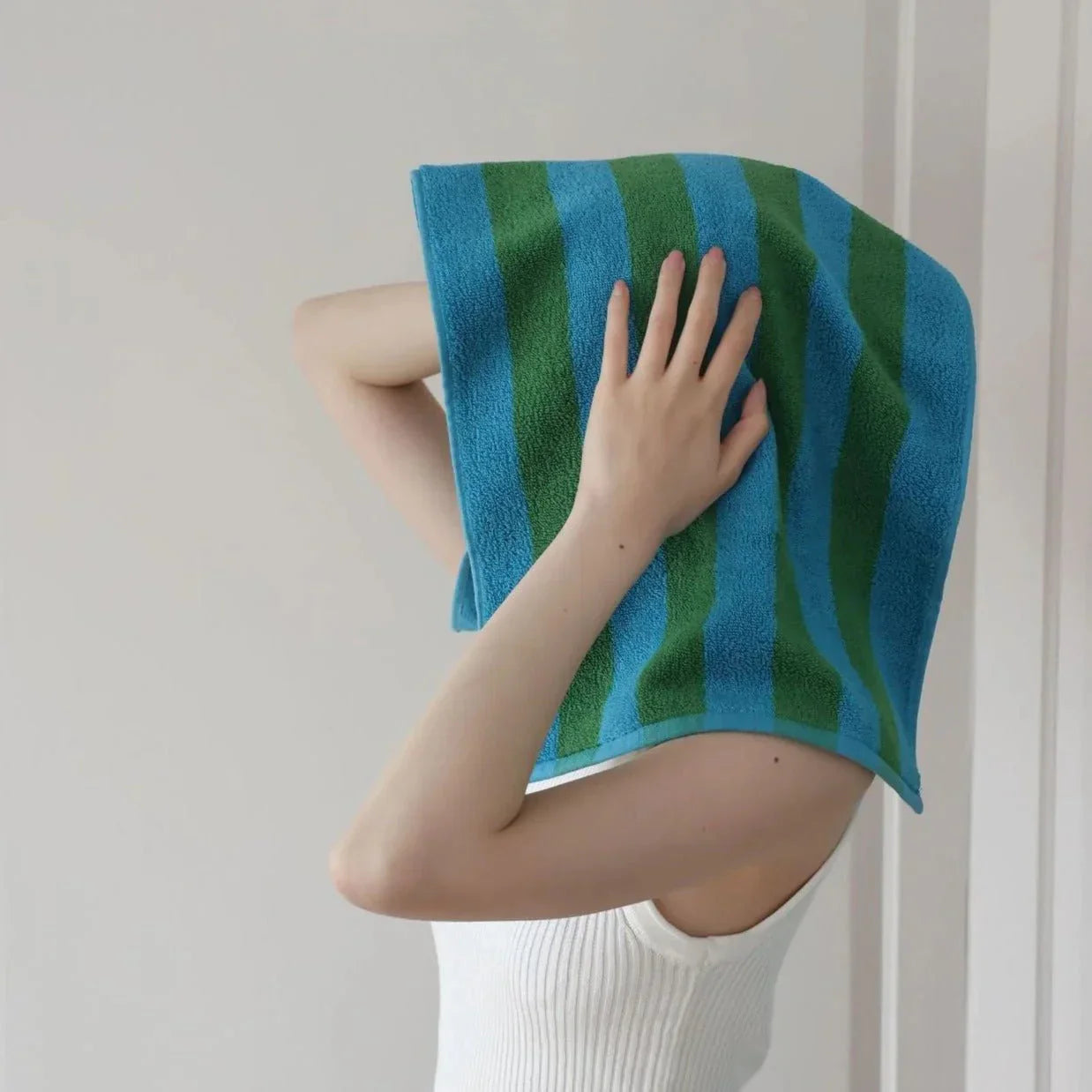 Plush Bold Stripe Cotton Towels