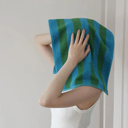 Plush Bold Stripe Cotton Towels