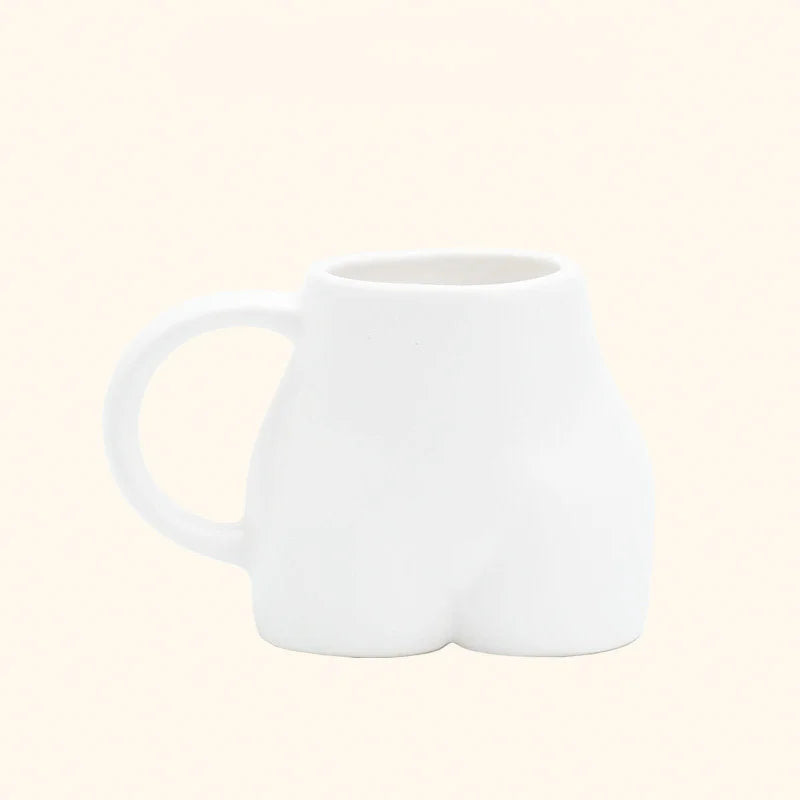 Matte Sculptural Body Ceramic Mug