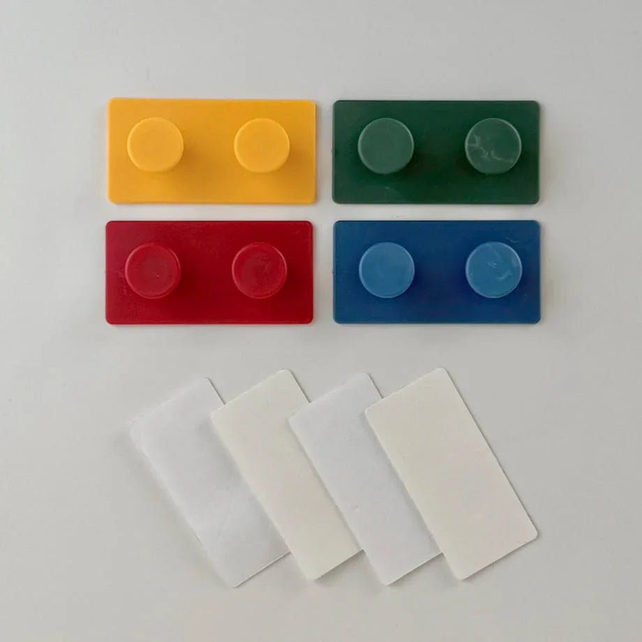 Matte Colorblock ABS Decorative Hooks
